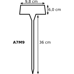 Tabliczka cenowa A7M9 9,8x6,0x36 cm