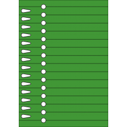 Etykiety szkółkarskie pętelkowe 19x210 mm TF14r7 zielone