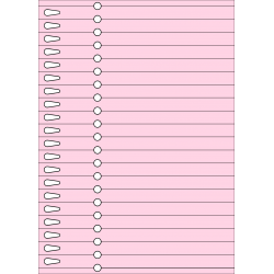 Etykiety pętelkowe (pętlowe, paskowe) TF20r8,5 różowe pastelowe