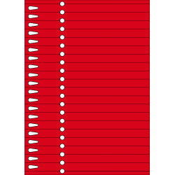 Etykiety pętelkowe 14x210 mm czerwoneTFc20r8,5