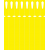 Etykiety szkółkarskie pętelkowe TF8r10 26,5x250 mm żółte