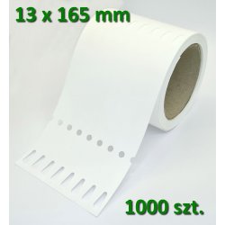 Etykiety pętelkowe 13x165 mm. Loop labels 13x165 mm